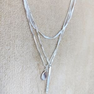 H&M 3 Strand Silver Necklace